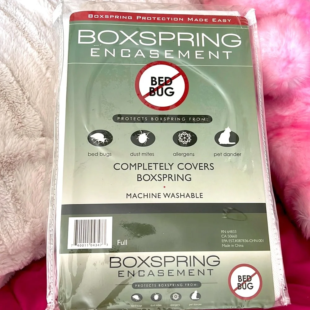 NWT Boxspring Encasement Size Full Completely Covers Boxspring also in Twin